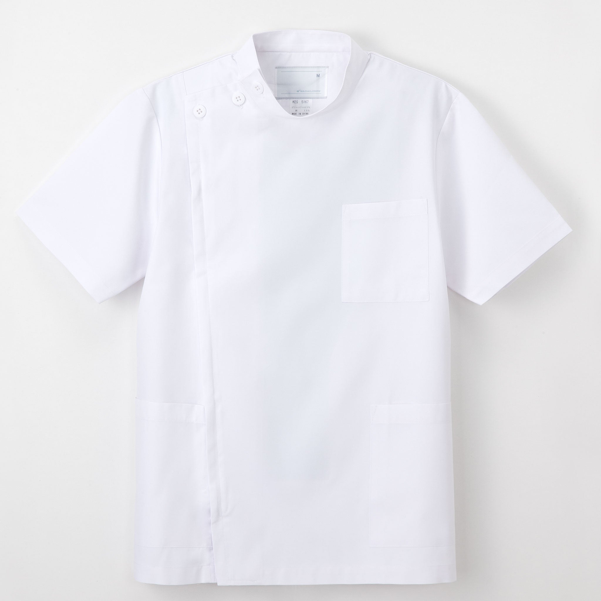 남성용 옆단추형 반팔 소매 KES-5167