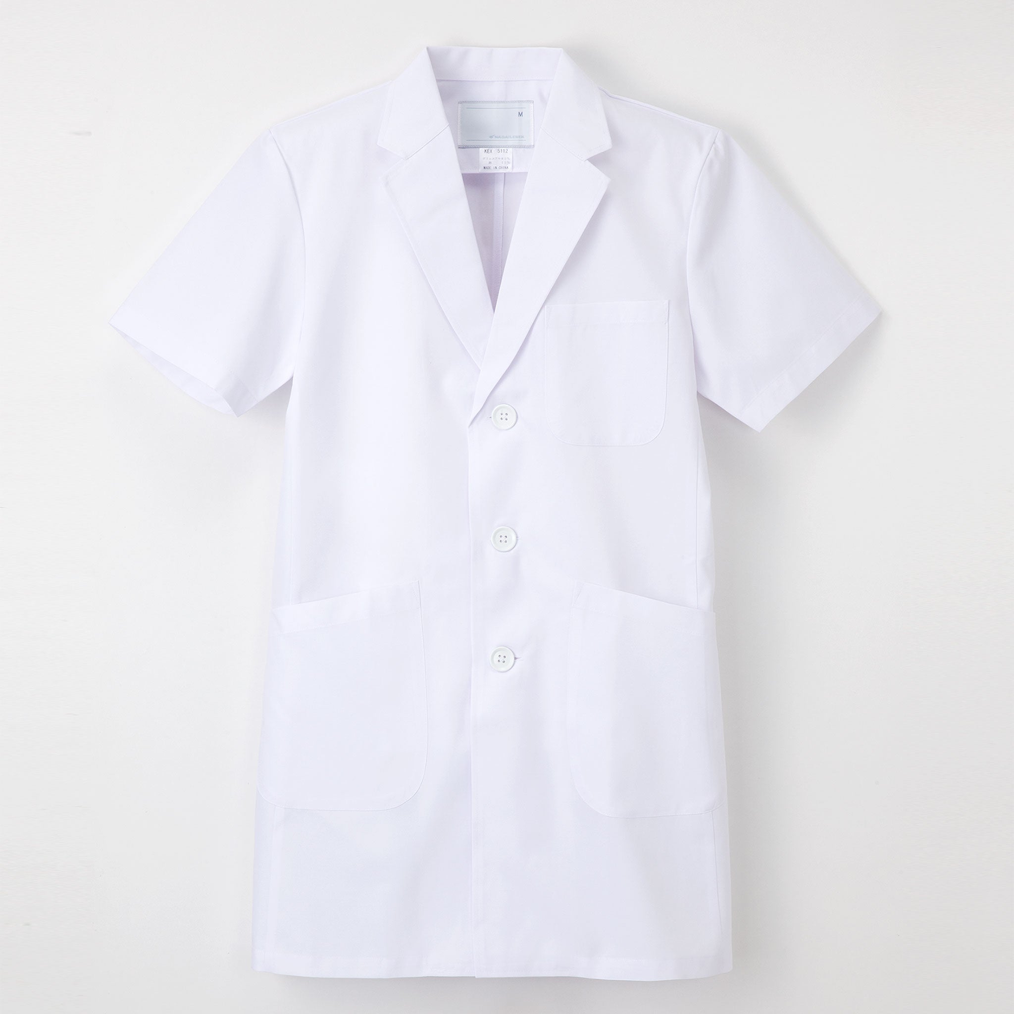 남성용 싱글 반소매 진찰복 KEX-5112