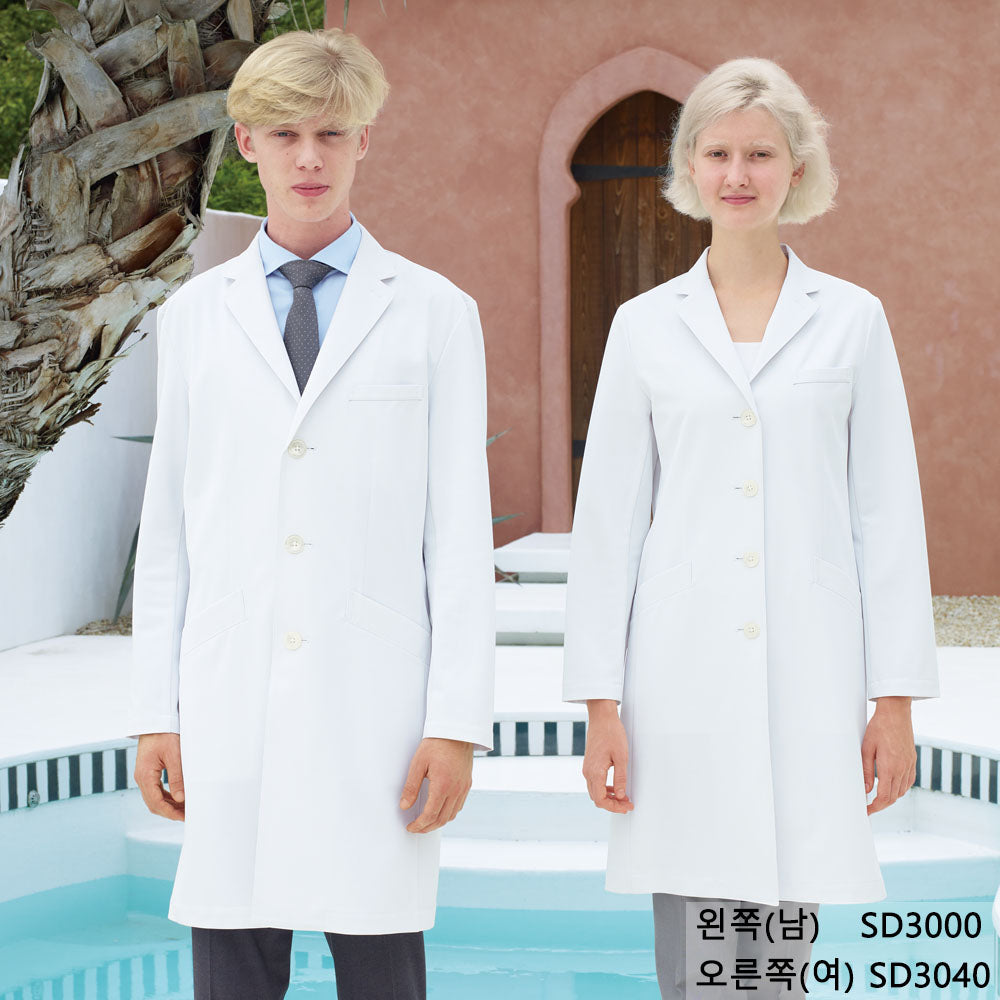 의사가운 남성용 싱글 닥터코트 SD-3000