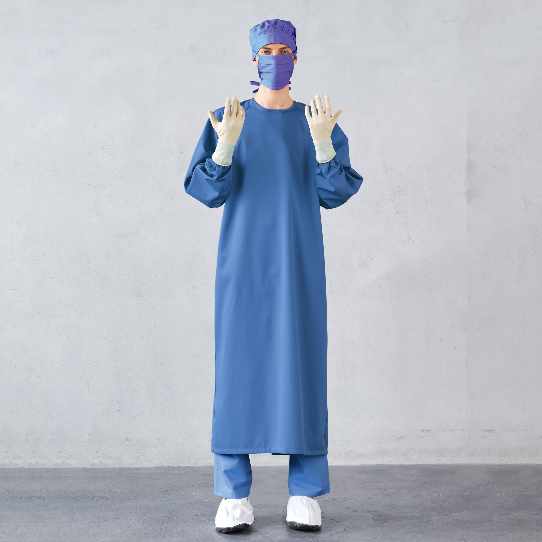 수술 가운(왼쪽 끈 고정식)　BMC-8910